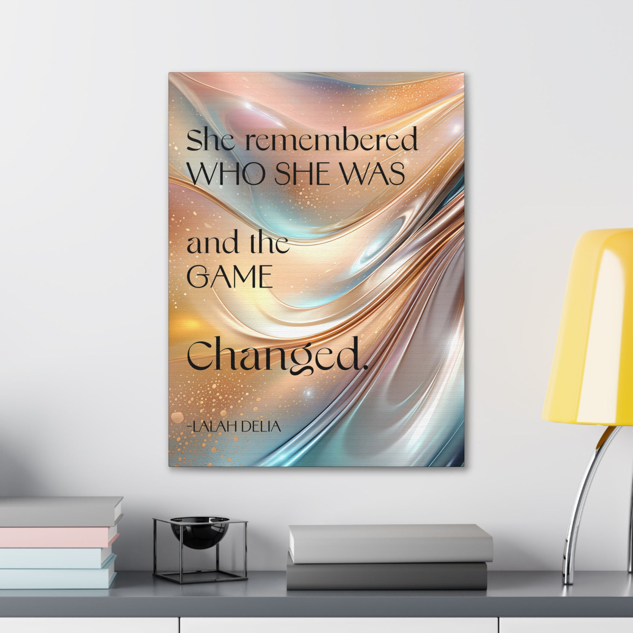 "SHE REMEMBERED WHO SHE WAS" Wall Art Canvas