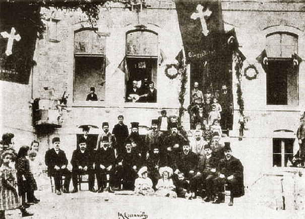 1865'te açılan Rum Hastanesi Evangelismos. 1910'lar...