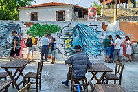 Sarı Denizaltı Sanat İnisiyatifi'nin Akasya Park'ta düzenlediği bir fanzin sergisi. Fotoğraf: Yücel Tunca-2019