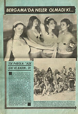 Bozkurtlar Geliyor filminin Pazar dergisindeki haberinin ilk sayfası. 1967