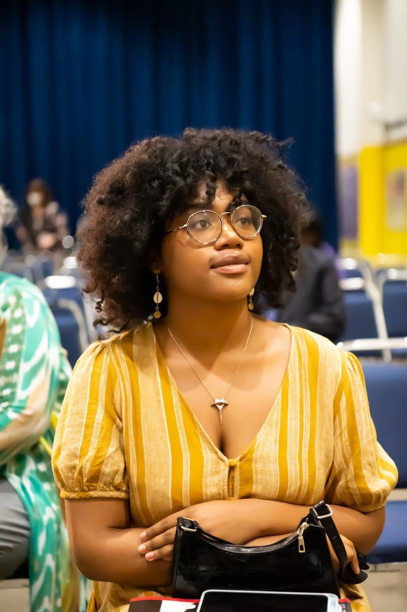 Intern Saleana Copeland of the Amistad Research Center