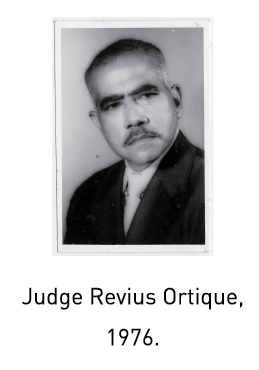 Judge Revius Ortique, 1976.