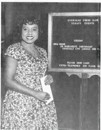 Dr. Marguerite Cartwright hosting an Open House for the Overseas Press Club