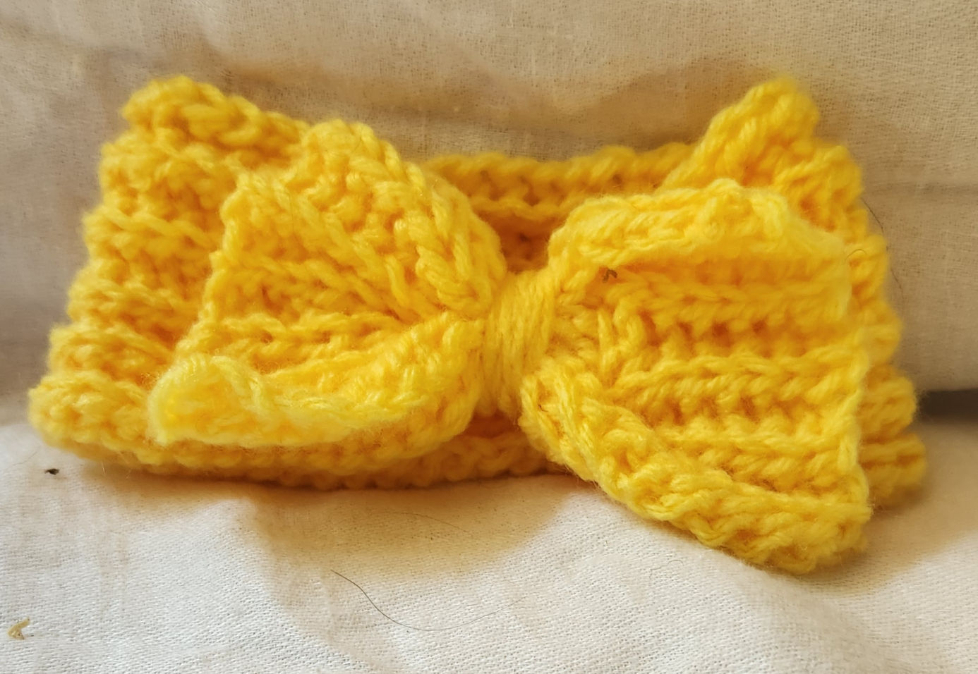 Yellow Bow Headband