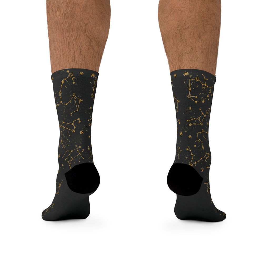 Thumbnail: Gold Constellation Socks (One Size)