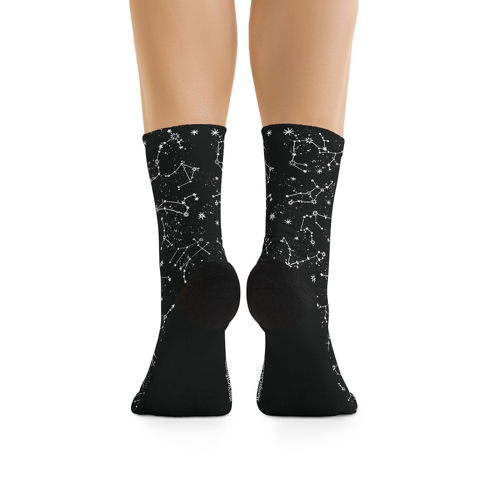 Thumbnail: White Constellations Socks (One Size)