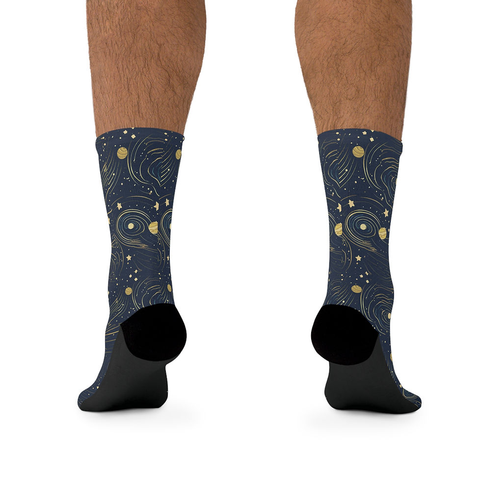 Thumbnail: Twin Spiral Galaxies Socks (One Size)