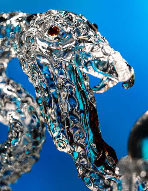 Space King Snake Banger is a stunning 14mm quartz banger. Its tongue has a textured terp slurper attached to it to smoke whatever wax extract you've got laying around.