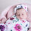 Thumbnail: Peony Bloom - Snuggle Swaddle & Topknot Set