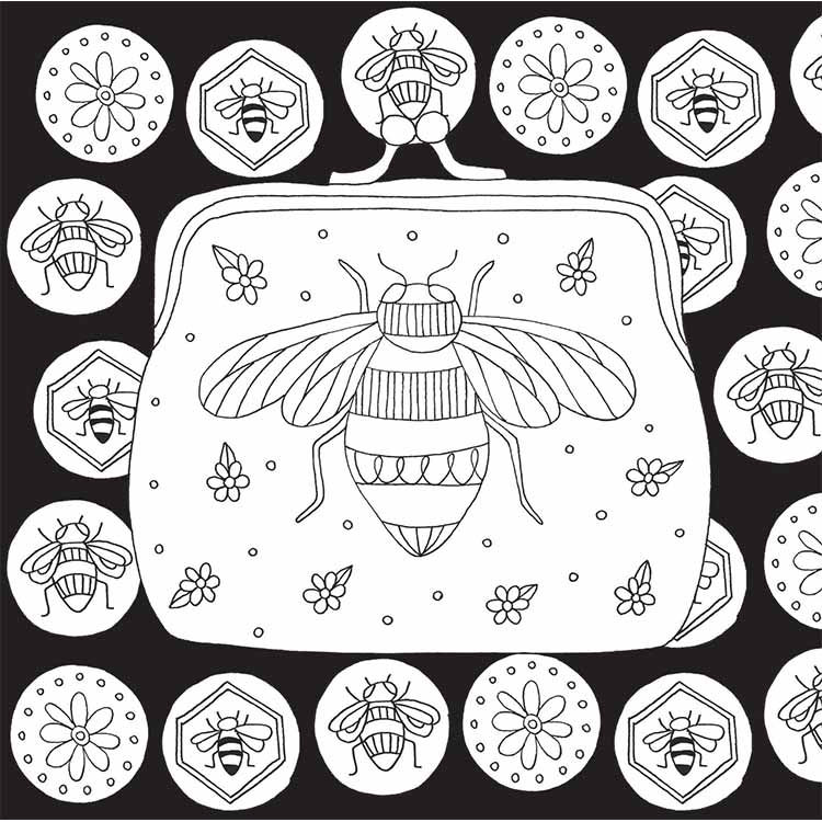 Thumbnail: I Heart Bees Colouring Book