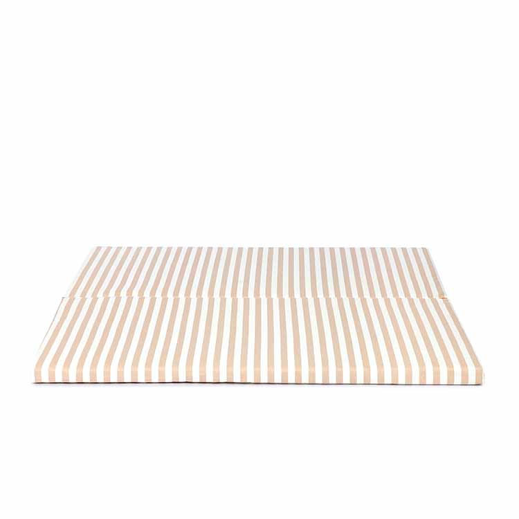 Thumbnail: Bebop Folding Mat - Taupe Stripes