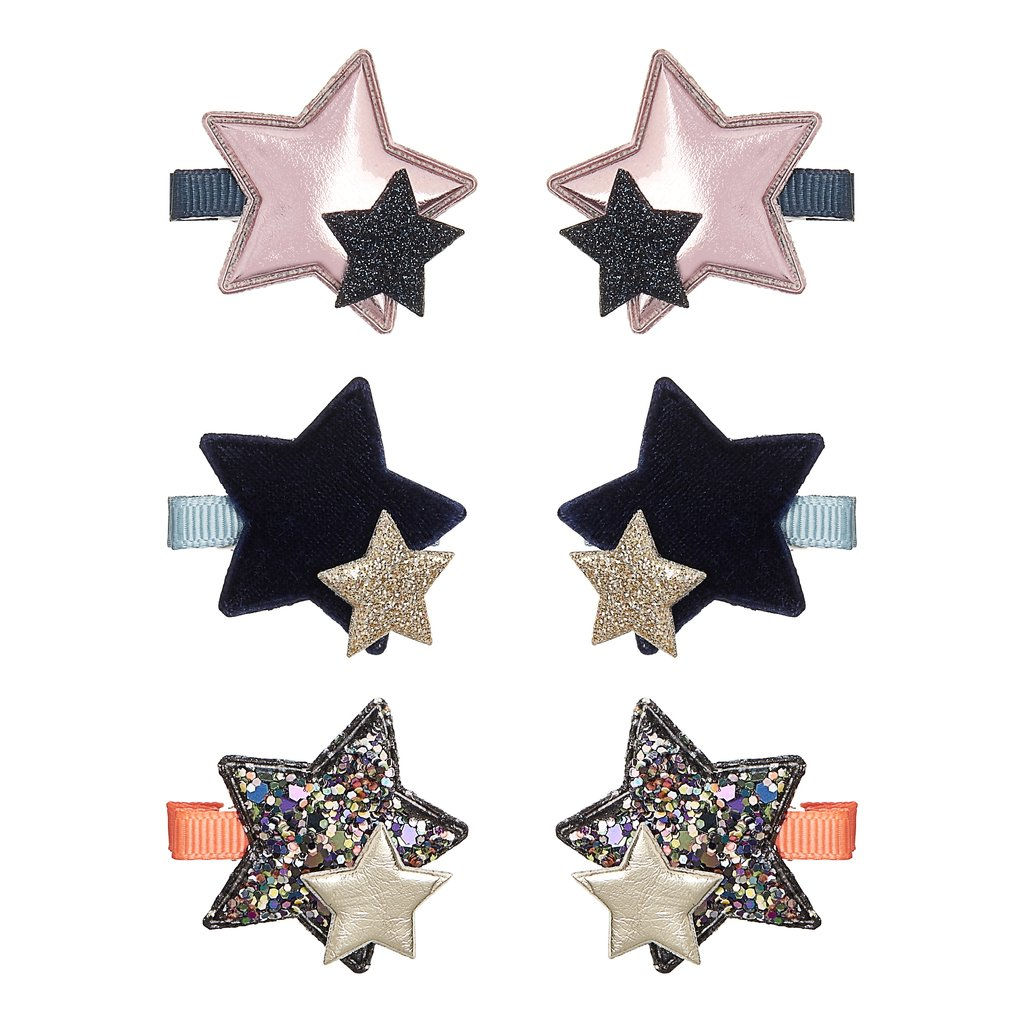 Mini Layered Star Clips
