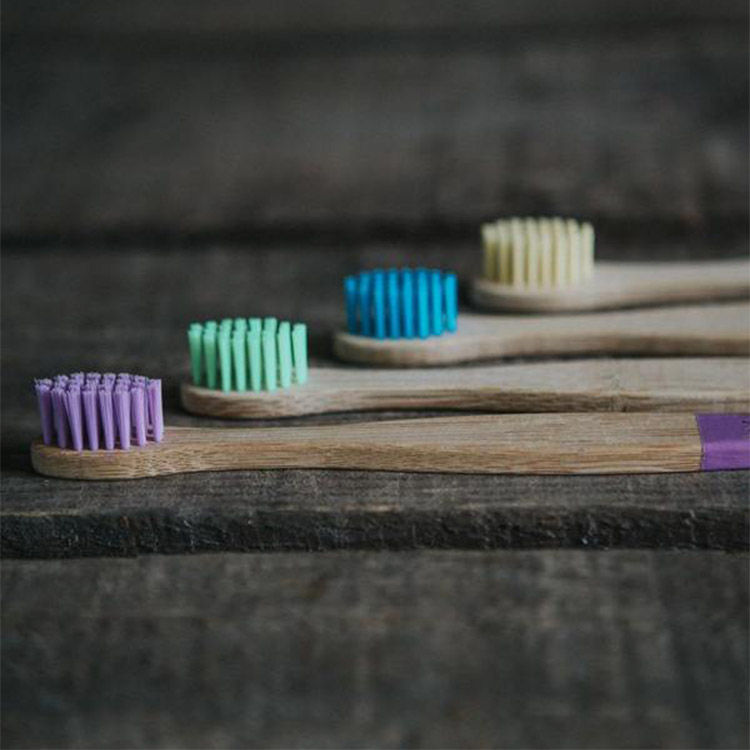 Thumbnail: Kids Bamboo Toothbrush x4 - Multi