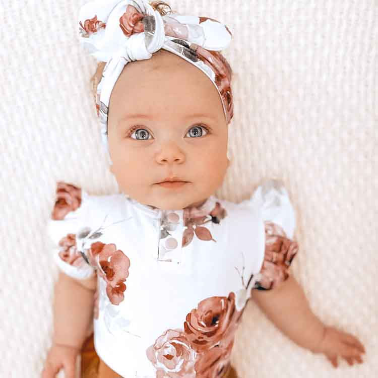 Thumbnail: Rosebud - Organic Short Sleeve Bodysuit