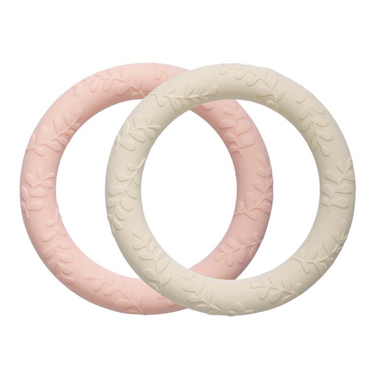 Thumbnail: Silicone Teether - Leaves Strawberry Cream