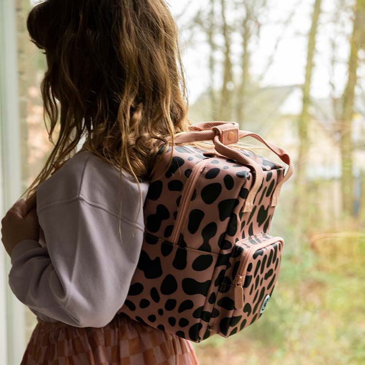 Thumbnail: Small Backpack - Jaguar Spots Pink