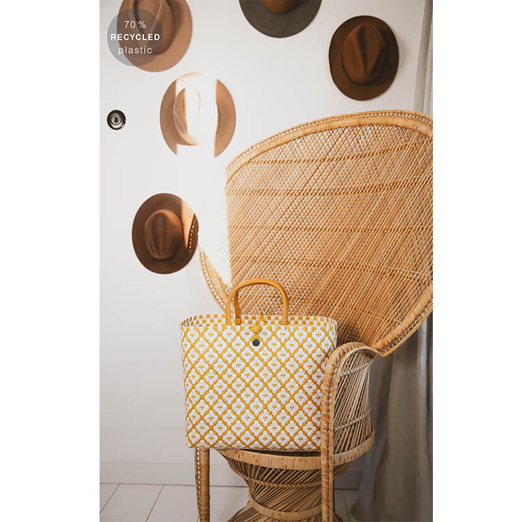 Thumbnail: Motif Bag Shopper Mustard