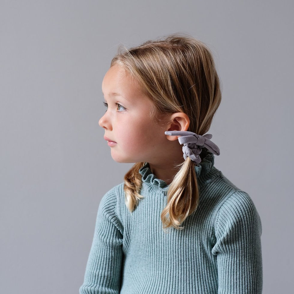Thumbnail: Velvet Bow Mini Scrunchies