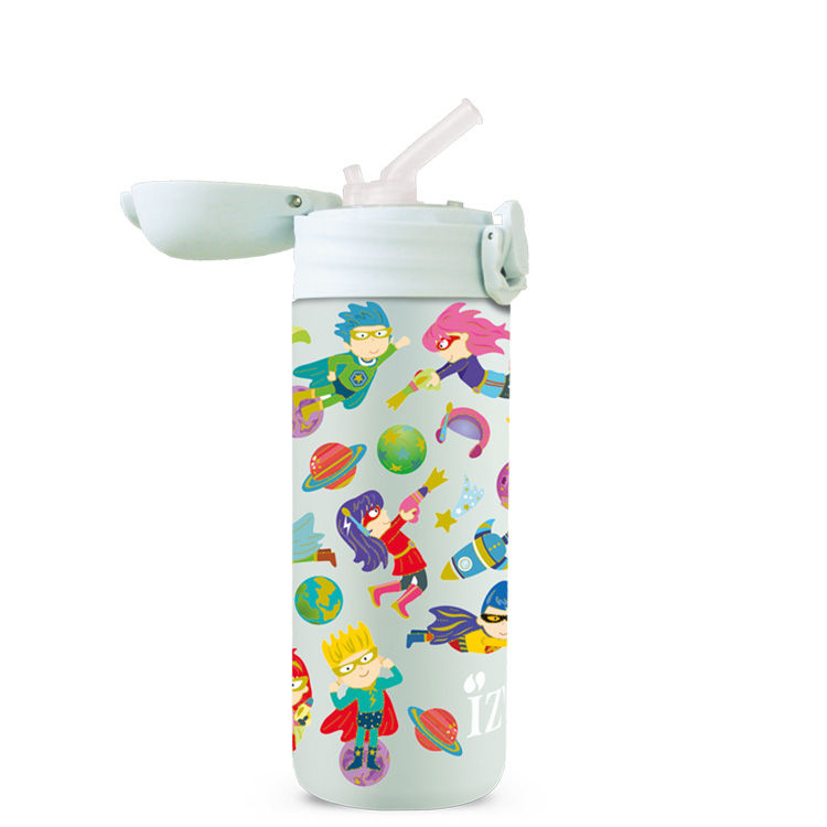 Thumbnail: Green Superhero Thermal Bottle 350ml