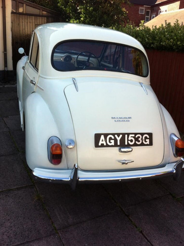 Morris 1000 Bootlid Standard, with internal panel + captive nuts