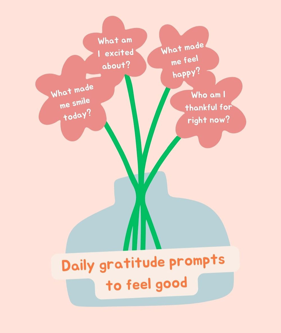 Daily Gratitude prompts to feel good