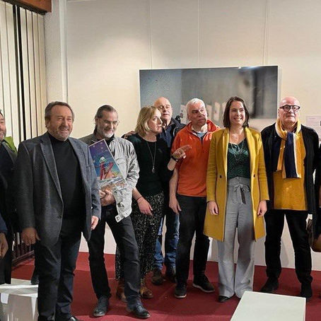 Vernissage du festival "les bulles s'éclatent" à Saint-Genis-Pouilly