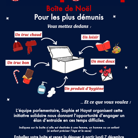 Boîte de Noël pour les plus démunis