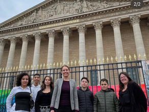 Accueil à l'Assemblée de collégiens accompagnés par le Centre Social - dispositif CLAS