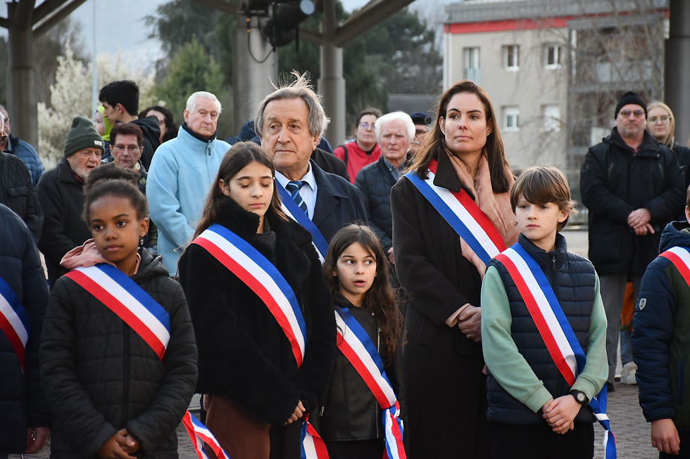 Dernière cérémonie aux côtés du maire de ma commune à Saint-Genis-Pouilly