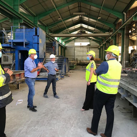 Visite de l'industrie Chazey-Bons Préfa