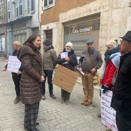 Échanges sur les retraites à Belley