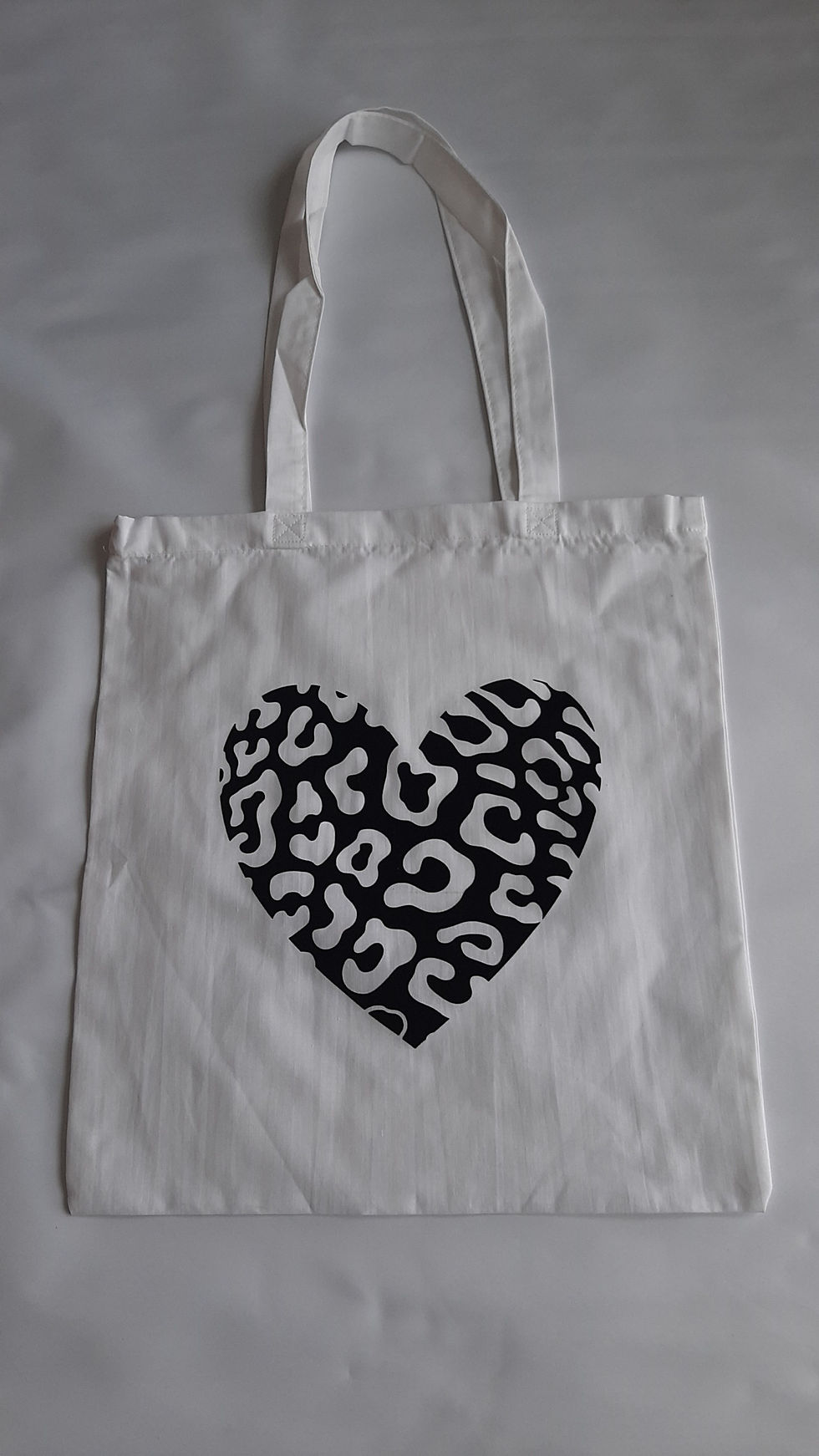 Thumbnail: Animal Print Heart Tote Shopper Bag