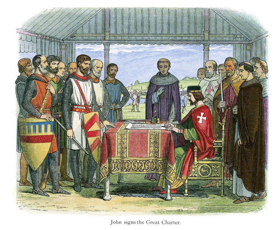 King John signing the Magna Carta
