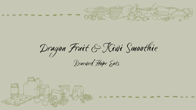 Dragon Fruit & Kiwi Smoothie Recipe
