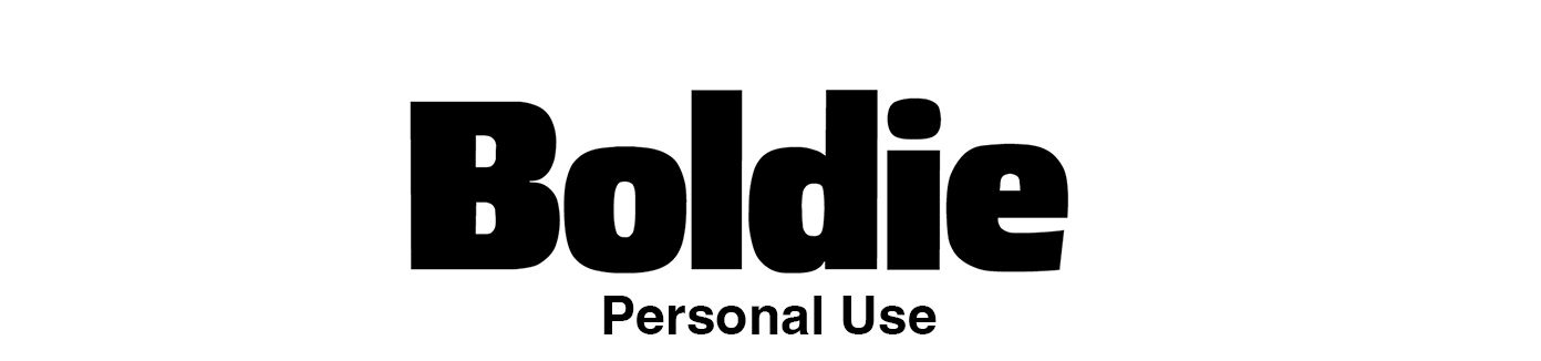 Boldie - Personal Use