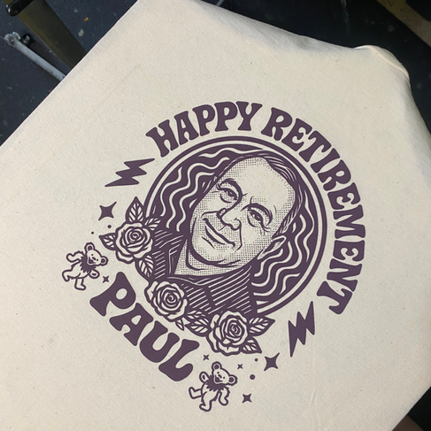 natural t-shirt- dark purple print