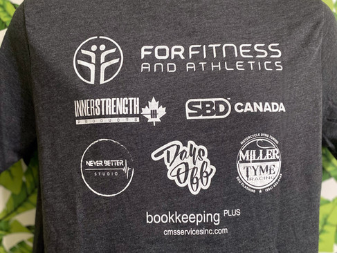 Bella canvas heather dark t-shirt screen printed