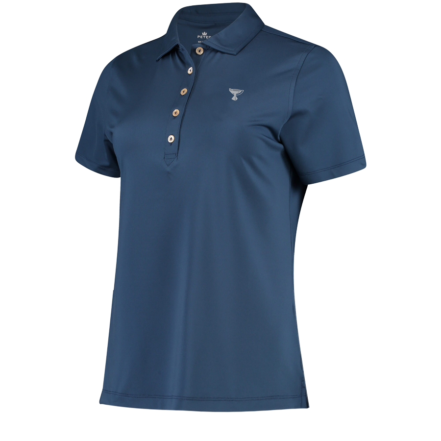 ladies-peter-millar-polo-gray