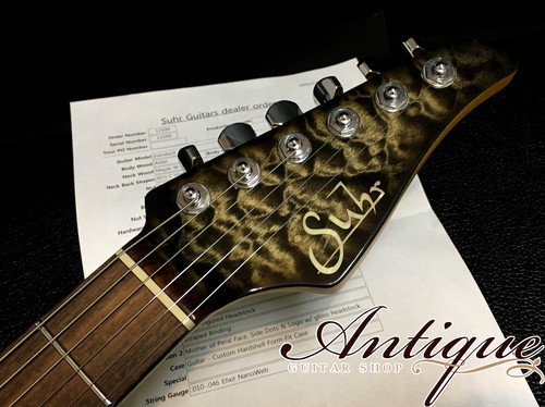 Suhr Standard Quilt Top '06年製 Charcoal Burst Matching Quilt Head