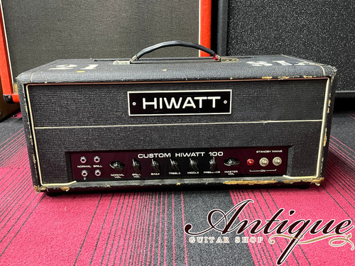 HIWATT custom100ヘッドアンプ Hiwatt DR-103 Custom 100 Head Amp 1970 owned by Pete Cornish 