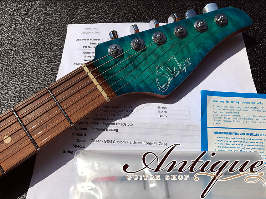 サムネイル： Suhr Standard Chambered ‘11年製 Bahama Blue Burst w/ Killer Quilt Mint-Condition