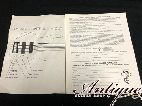2 TOBIAS シグネーチャー6弦 ハードケース付属 2 TOBIAS シグ