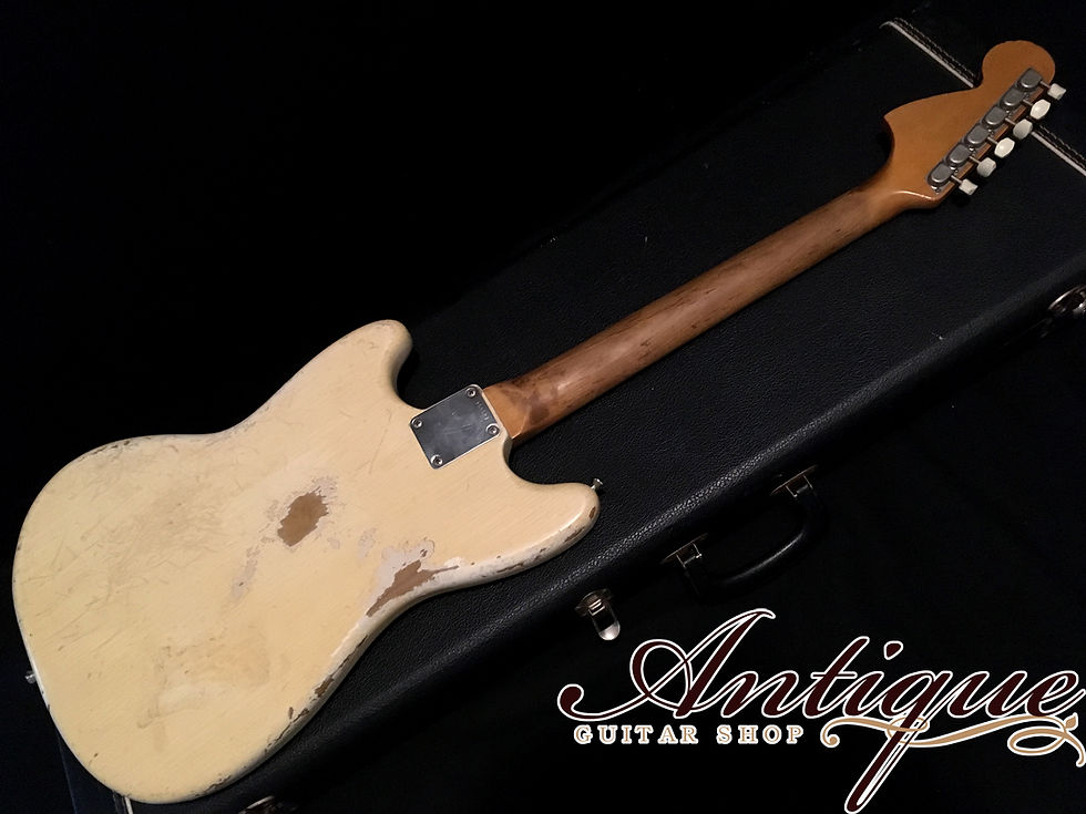 サムネイル： Fender Mustang 1965年製 Olympic White w/B-Neck & Jacaranda FB 3.2kg
