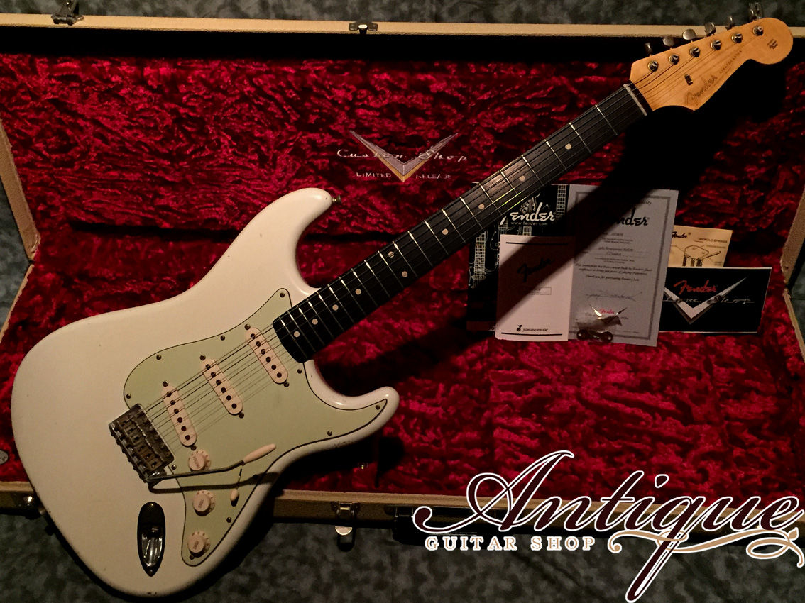 Fender Custom Shop MBS 1960 Stratocaster Olympic White Relic w/ BZF