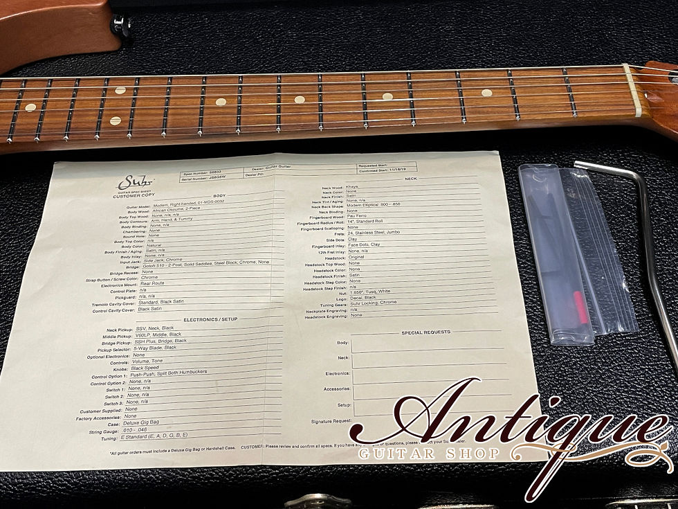 サムネイル： Suhr Core Line Series Modern Satin 2019年製 Natural