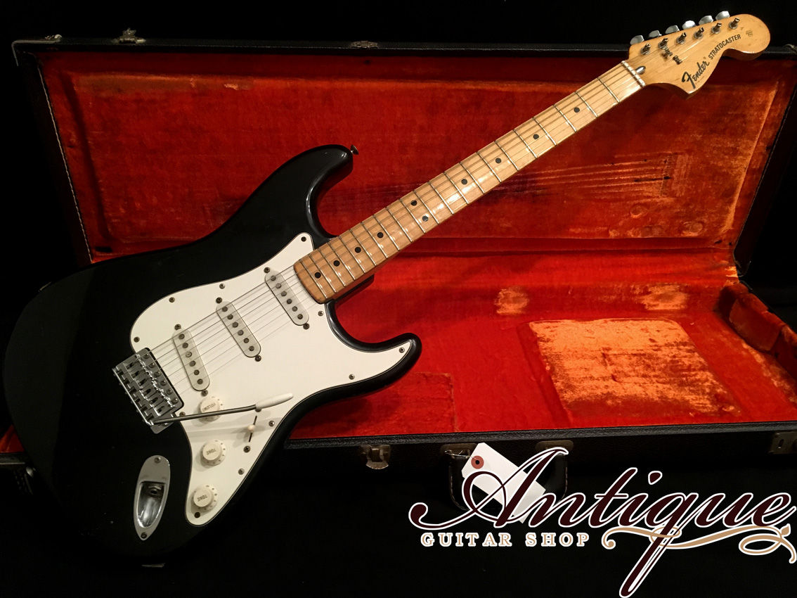 Fender Stratocaster 1973-74年製 Black Maple Neck w/Staggered PU