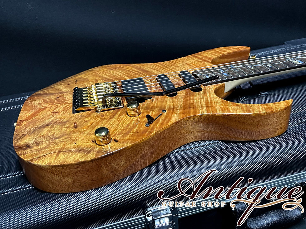 サムネイル： Ibanez J.Custom RG8560KE-NT 2022 Natural/Figured Hawaiian Koa “Limited Edition"