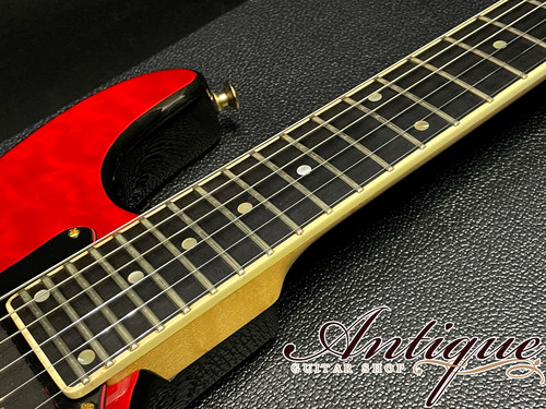 Valley Arts Custom Pro USA 1993 Trans Red M-Head Q-Maple Top