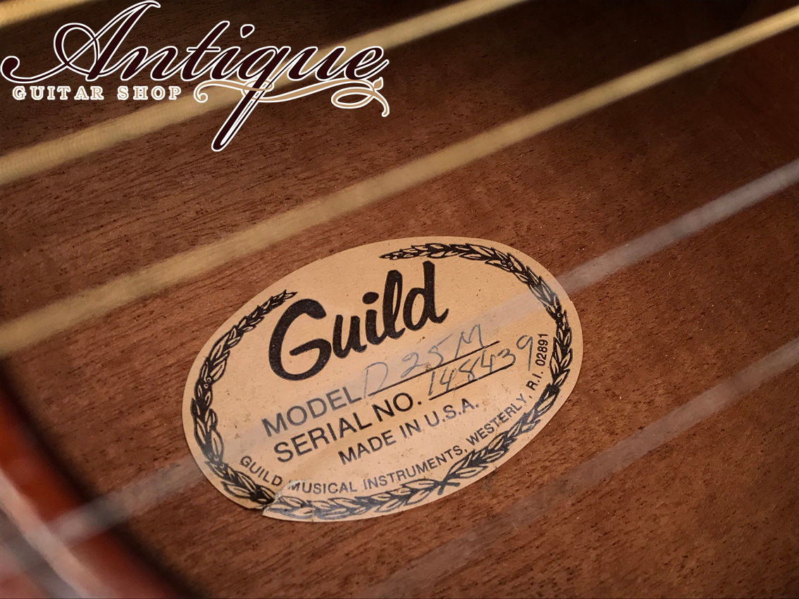 Guild D-25M 1976年製 Dreadnought All-Mahogany No-Crack “Arch-Back