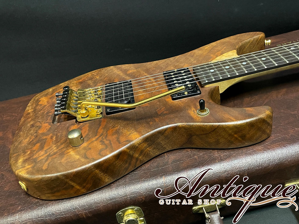 サムネイル： Washburn N4 Walnut 1P Figured Walnut /Birdseye &Flame Neck 3.24kg "World LTd.25"